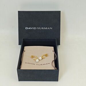 David Yurman Gold Earrings with Pearls